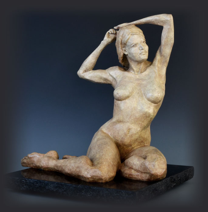 Daybreak bronze sculpture by David Varnau
