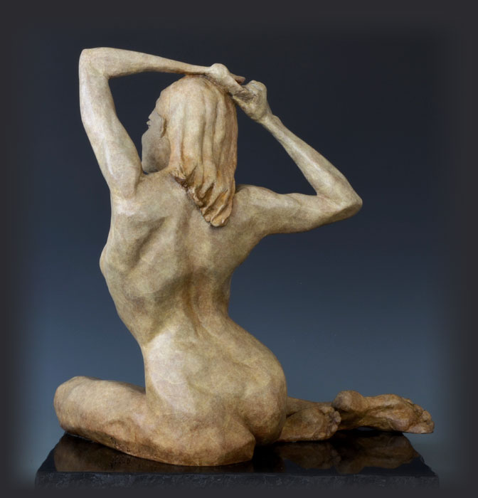 Daybreak bronze sculpture by David Varnau