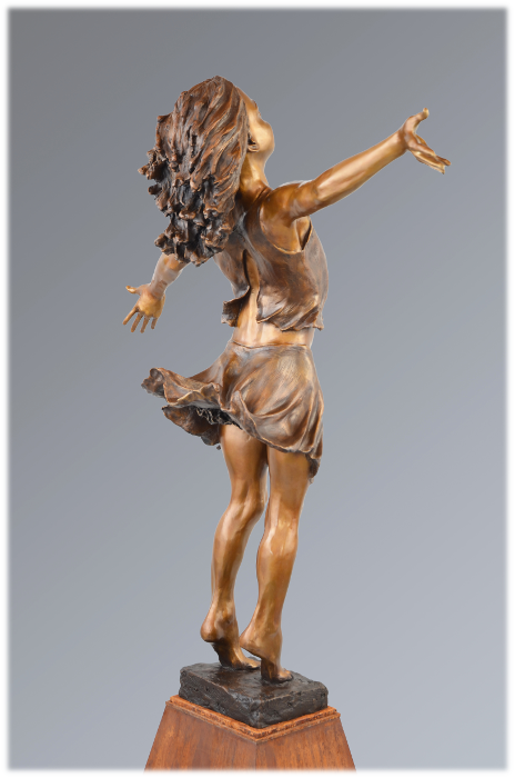 Joie de Vivre bronze sculpture by David Varnau