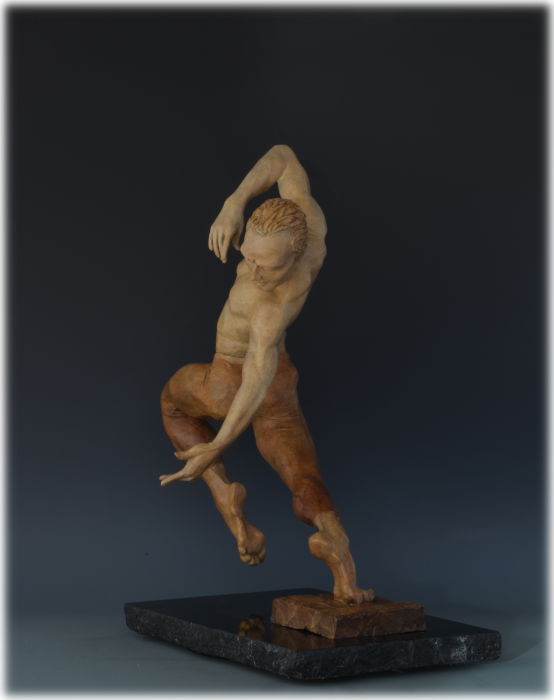 Letting Go! bronze sculpture by David Varnau