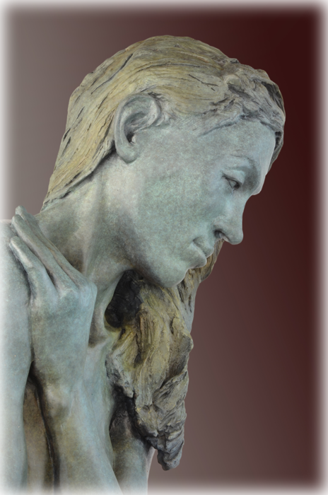 Transfixed bronze sculpture by David Varnau
