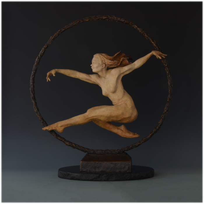 Boundless bronze sculpture by David Varnau