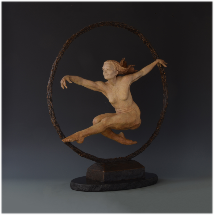 Boundless bronze sculpture by David Varnau