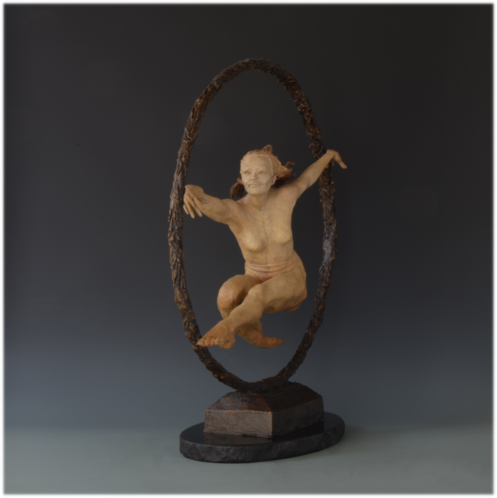 Boundless bronze sculpture by David Varnau