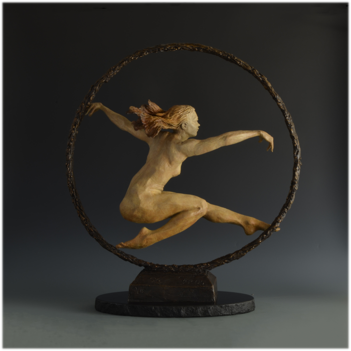 Boundless bronze sculpture by David Varnau