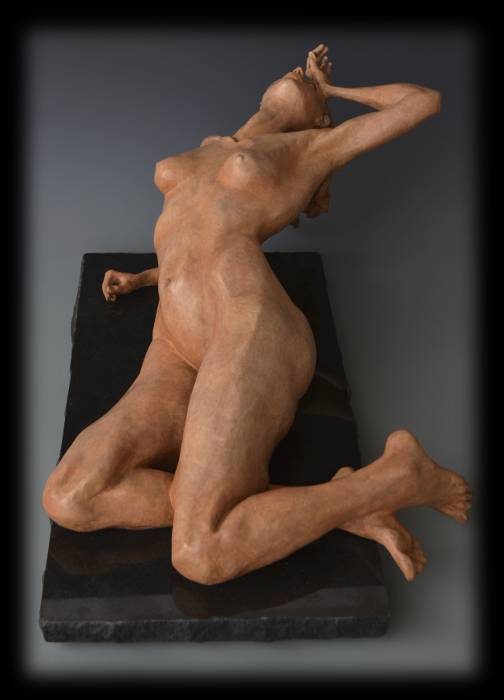 Rapture bronze sculpture by David Varnau