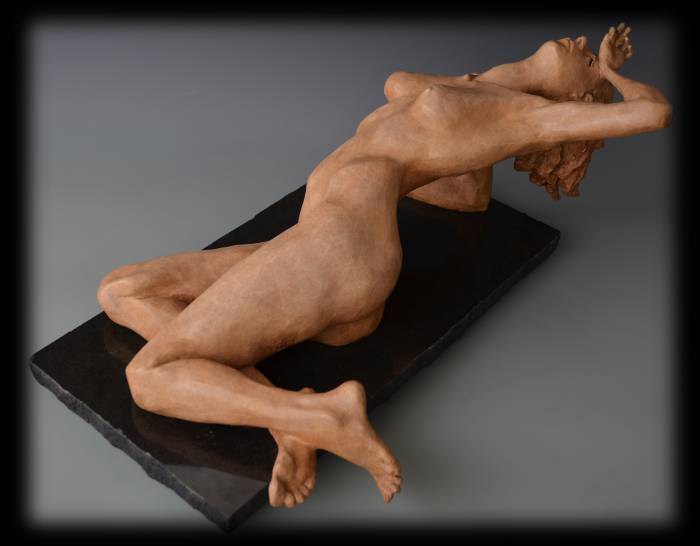 Rapture bronze sculpture by David Varnau