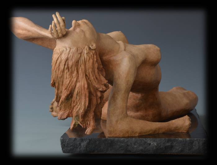 Rapture bronze sculpture by David Varnau