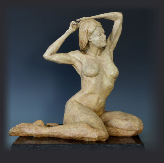 Daybreak bronze sculpture by David Varnau