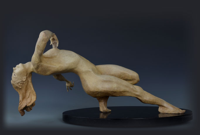 Ecstasy bronze sculpture by David Varnau