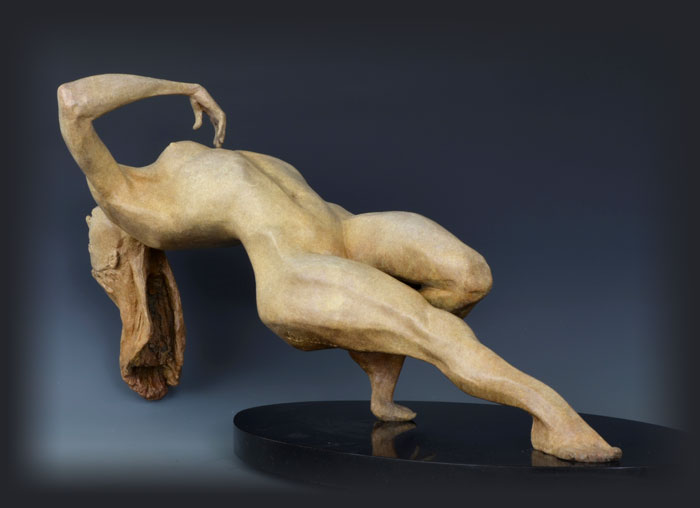 Ecstasy bronze sculpture by David Varnau