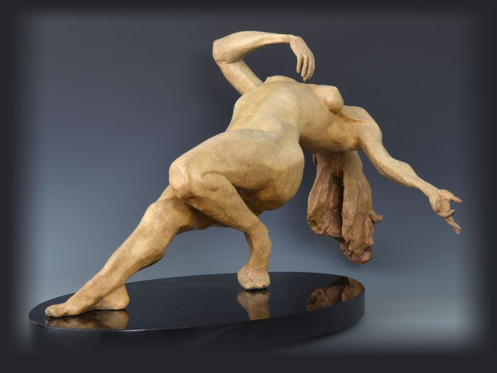 Ecstasy bronze sculpture by David Varnau