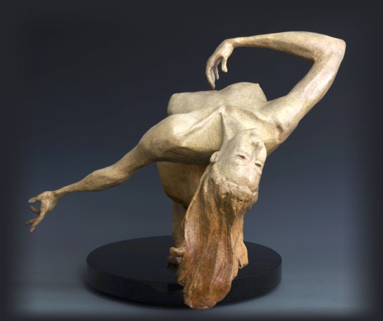 Ecstasy bronze sculpture by David Varnau