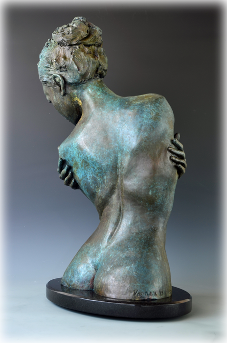 Embrace bronze sculpture by David Varnau