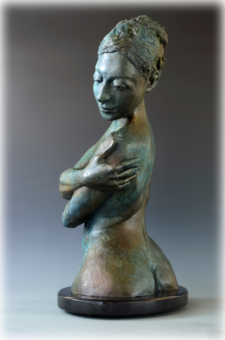 Embrace bronze sculpture by David Varnau