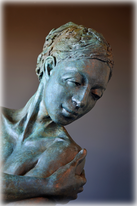 Embrace bronze sculpture by David Varnau