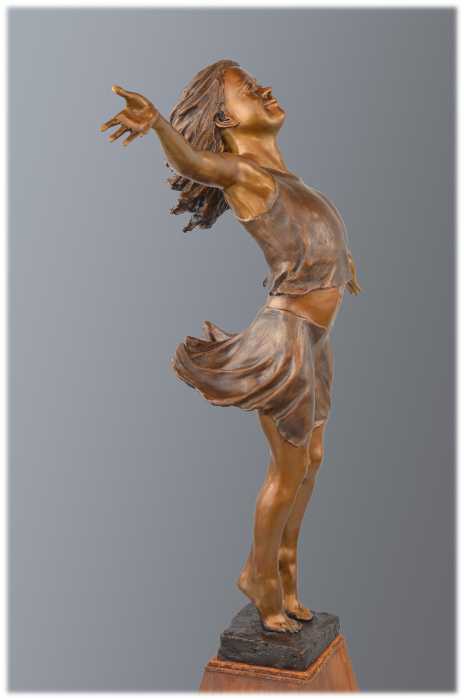 Joie de Vivre bronze sculpture by David Varnau