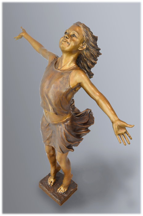 Joie de Vivre bronze sculpture by David Varnau