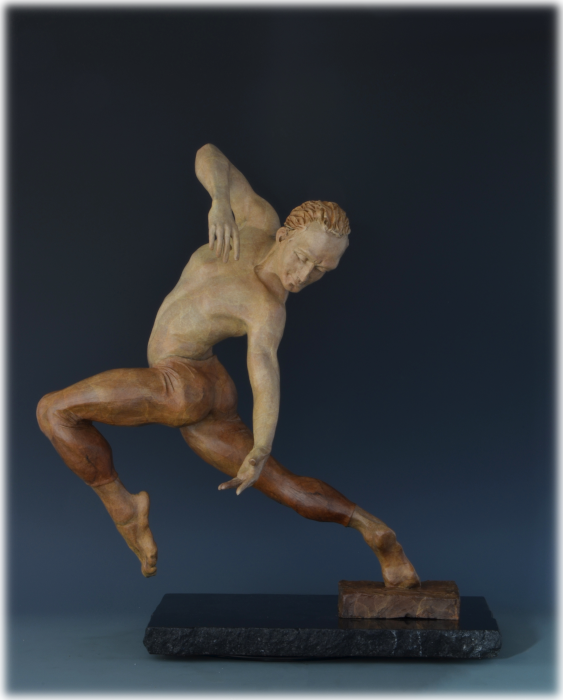 Letting Go! bronze sculpture by David Varnau