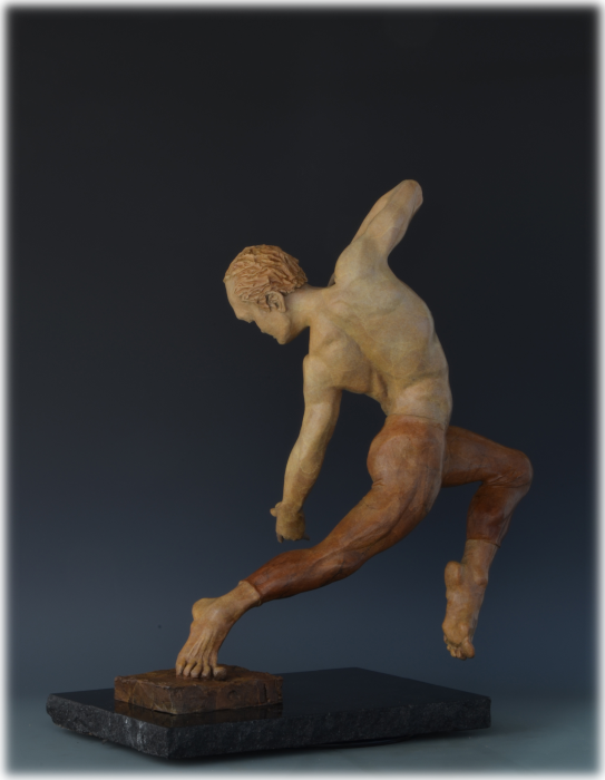 Letting Go! bronze sculpture by David Varnau