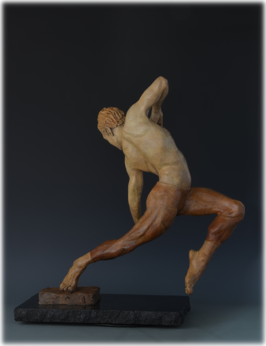 Letting Go! bronze sculpture by David Varnau