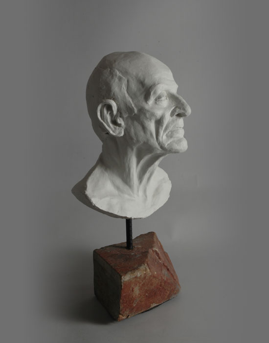 Old Ukranian fired clay sculpture by David Varnau