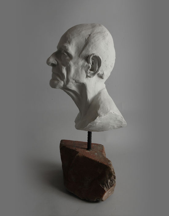 Old Ukranian fired clay sculpture by David Varnau