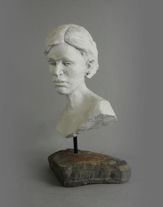 Persephone fired clay sculpture by David Varnau
