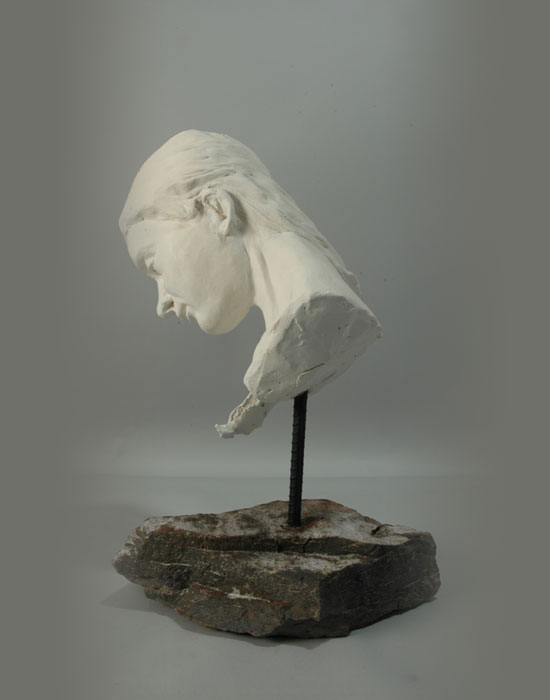 Reflection fired clay sculpture by David Varnau
