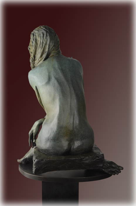 Transfixed bronze sculpture by David Varnau