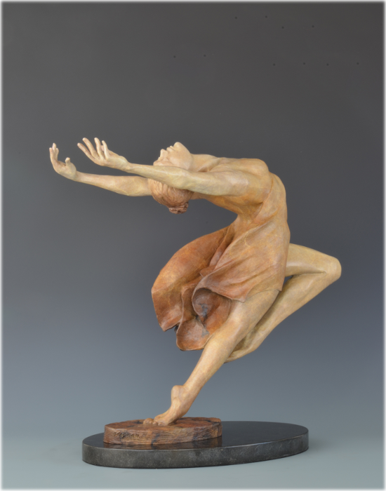 Yes! bronze sculpture by David Varnau