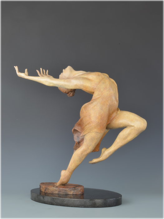 Yes! bronze sculpture by David Varnau